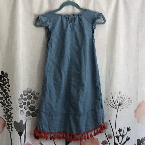 Girls Beautiful Denim Dress - Picture 3 of 3
